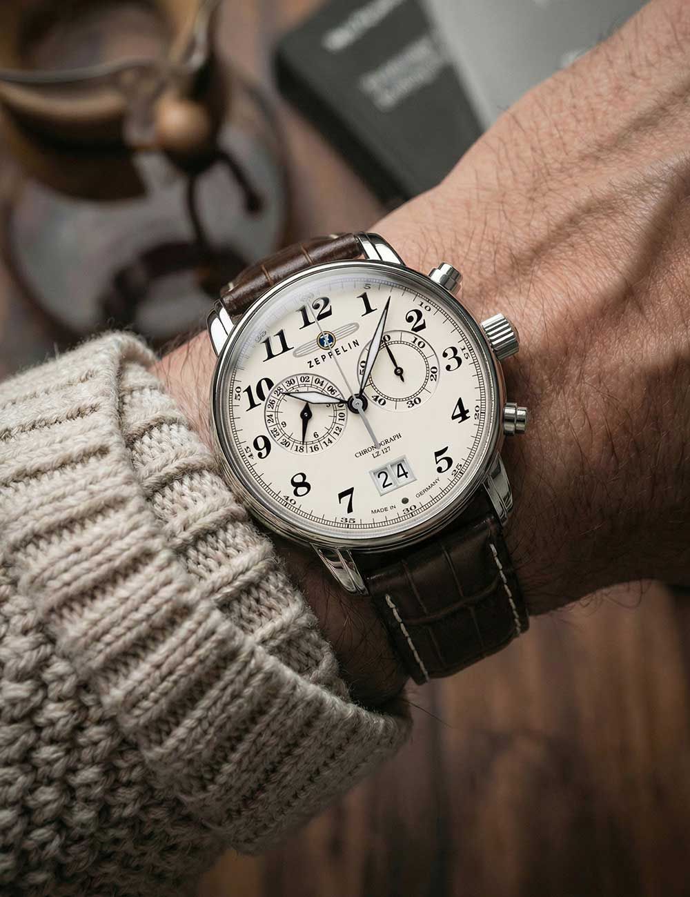 Zeppelin Graf Zeppelin LZ127 7684-5 Herren • Chronograph • 5 ATM wasserdicht, Bild 4