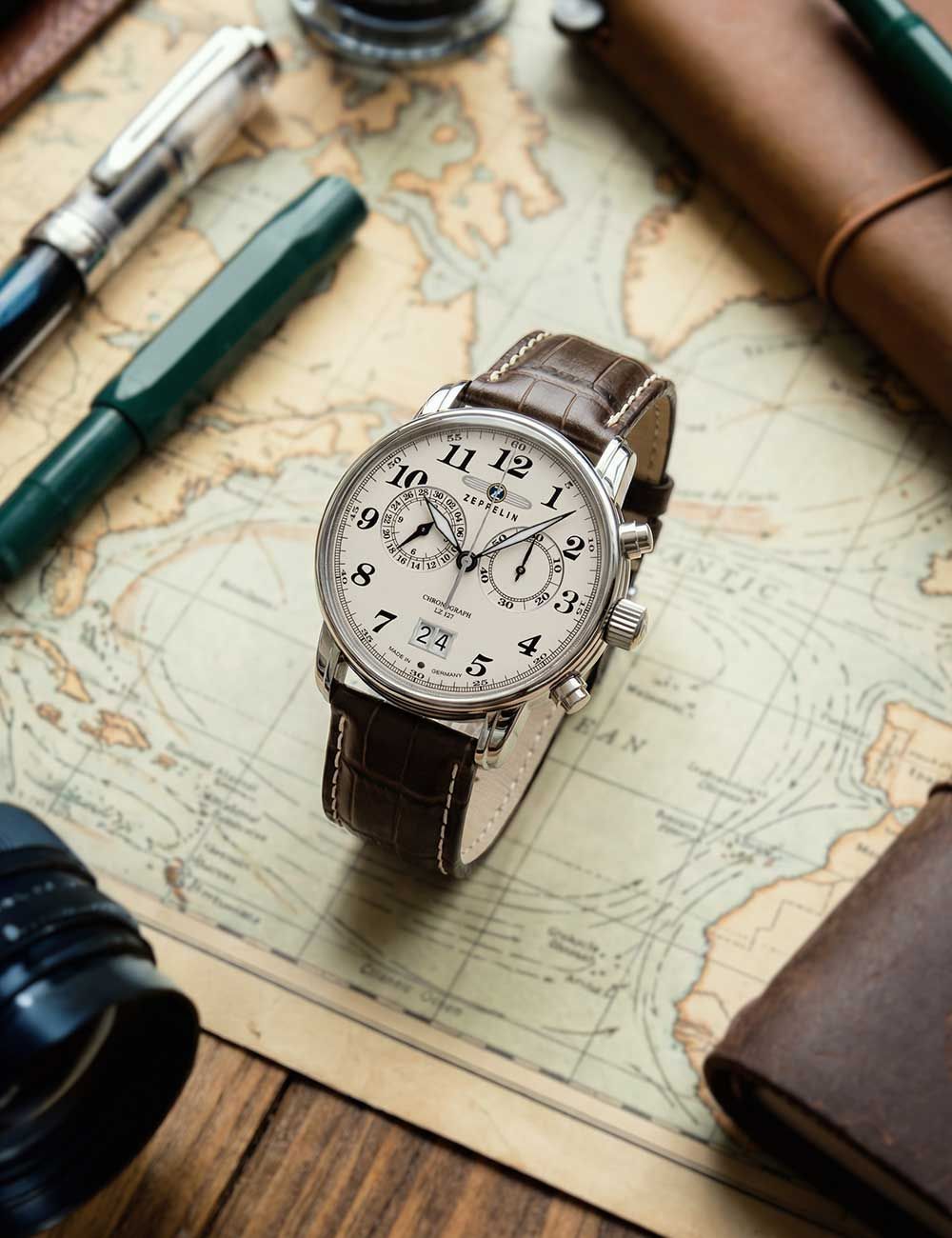 Zeppelin Graf Zeppelin LZ127 7684-5 Herren • Chronograph • 5 ATM wasserdicht, Bild 5