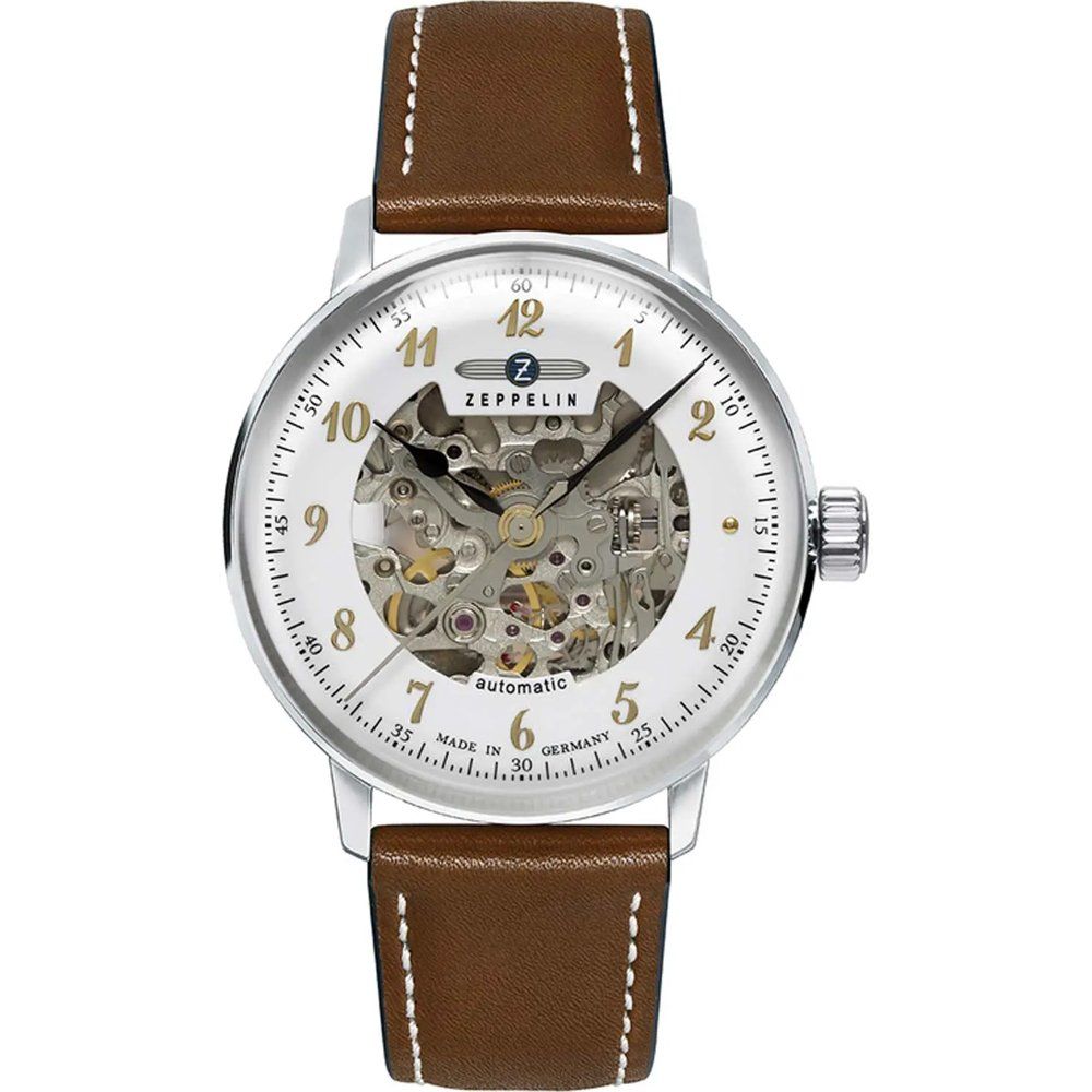 Zeppelin LZ 129 Hindenburg 8068-1 Herren • Skelett-Automatikwerk • Saphirglas