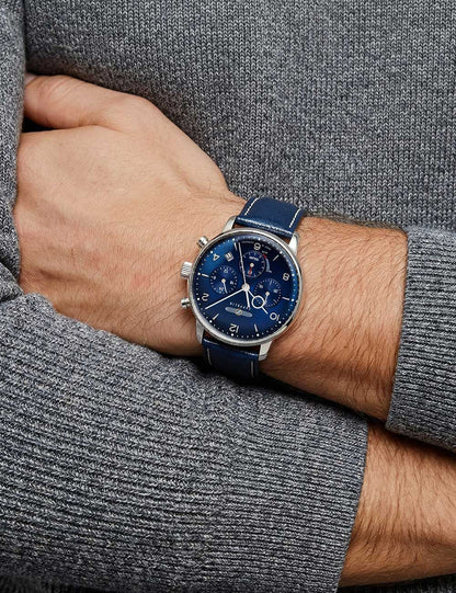 Zeppelin LZ-129 Hindenburg 8086-3 Herren Chronograph Schwarz • Quarz-Chronograph • Edelstahlgehäuse, Bild 5