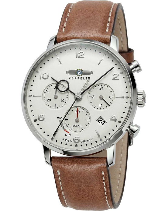 Zeppelin LZ-129 Hindenburg 8086-5n Herrenuhr Blau • Quarz-Chronograph • Tachymeter-Lünette