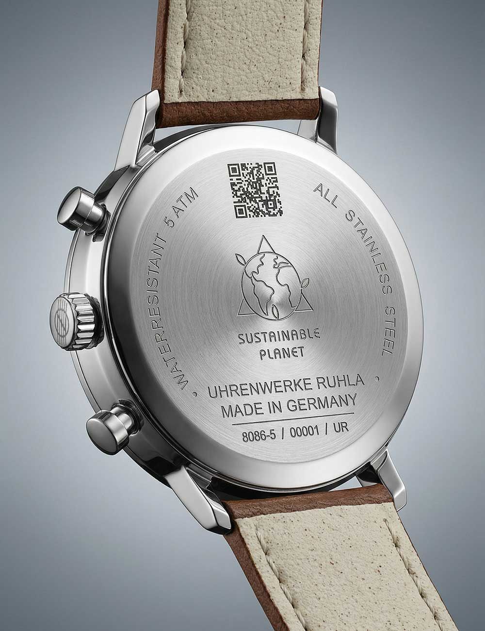 Zeppelin LZ-129 Hindenburg 8086-5n Herrenuhr Blau • Quarz-Chronograph • Tachymeter-Lünette, Bild 4