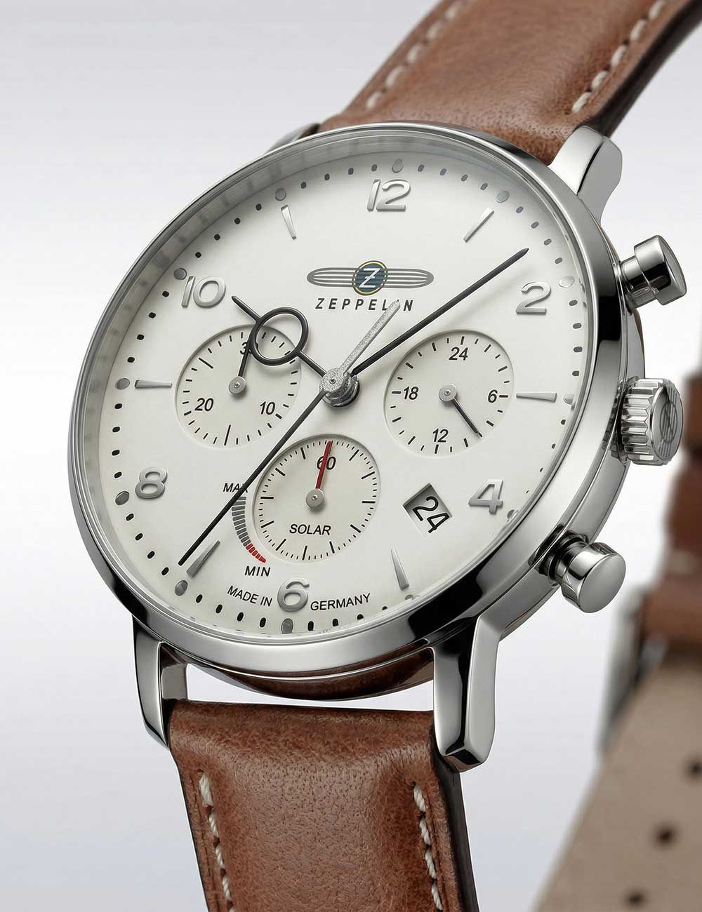 Zeppelin LZ-129 Hindenburg 8086-5n Herrenuhr Blau • Quarz-Chronograph • Tachymeter-Lünette, Bild 2