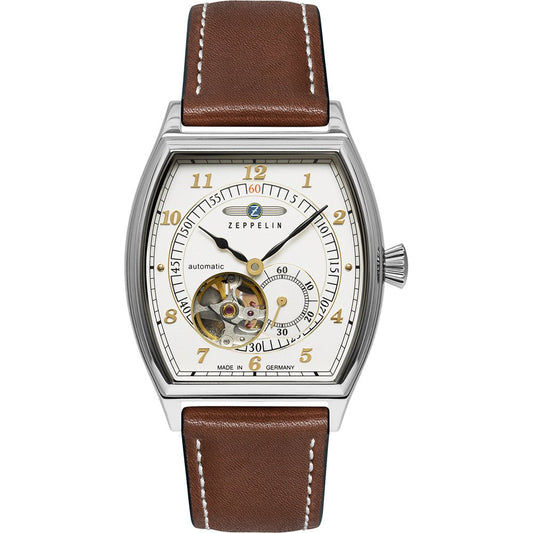 Zeppelin Metropolis 8362-1 Herren Armbanduhr • Open Heart Automatik • Tonneau-Gehäuse