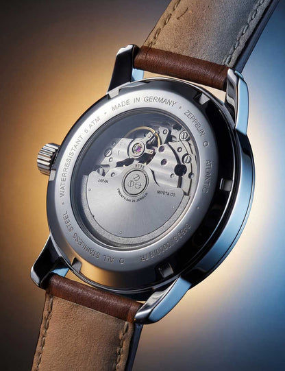 Zeppelin Atlantic 8462-3 Herrenuhr Blau • Automatikwerk mit Gangreserveanzeige • 5 ATM wasserdicht, Bild 3