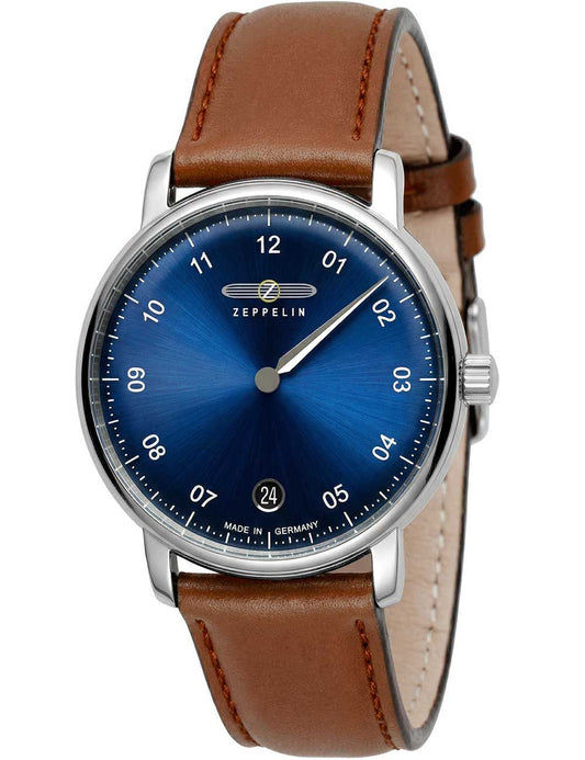 Zeppelin Monotimer 8643-3 Damenuhr • 5 ATM wasserdicht • Klassisches Quarzwerk
