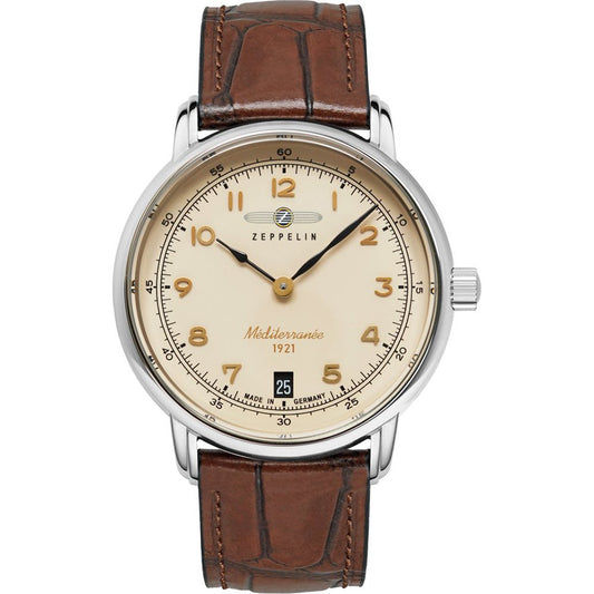 Zeppelin Méditerranée 9641-5 Herrenuhr Blau • Quarzwerk • Mineralglas
