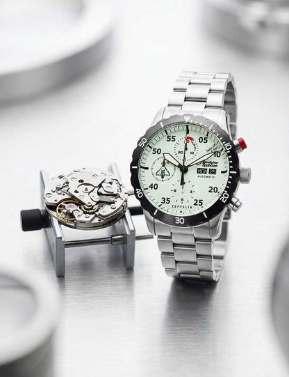 Zeppelin Eurofighter Typhoon 7218M-5 Herrenuhr Schwarz • Automatikwerk • Limited Edition, Bild 4
