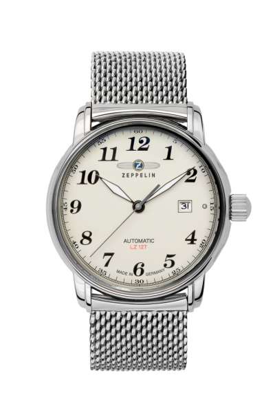 Zeppelin LZ127 7656-2 Herren Automatikuhr Schwarz • Citizen-Miyota 8215 Automatikwerk • Made in Germany, Bild 3