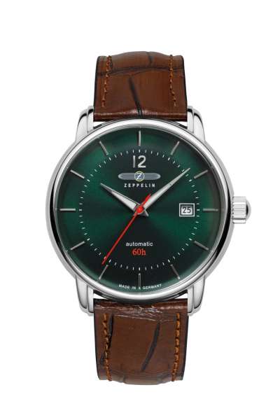 Zeppelin LZ120 Bodensee 81661 Herren Armbanduhr Beige • Open-Heart-Automatik • Miyota 8315, Bild 3