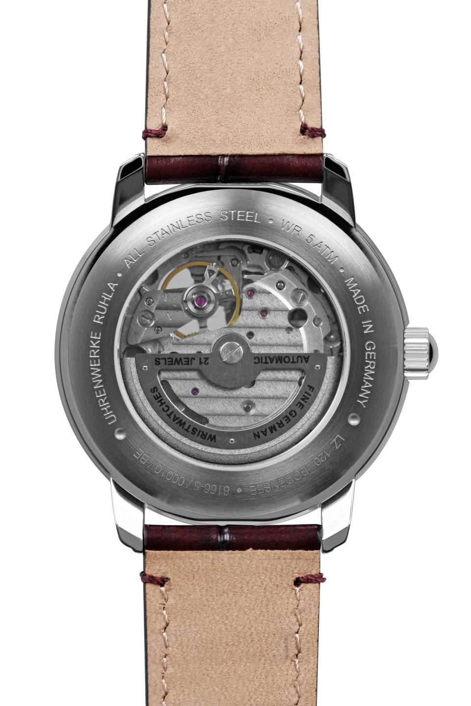 Zeppelin LZ120 Bodensee 8166-5 Herrenuhr Dunkelrot • Offenes Herz Automatikwerk • Mineralglas K1, Bild 2