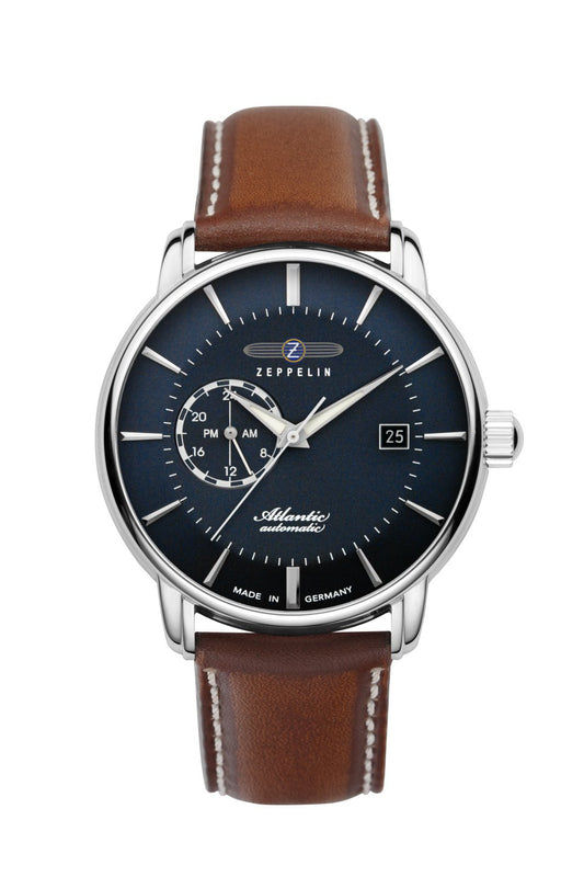 Zeppelin Atlantic 8470-3 Herrenuhr Blau • Automatikwerk Miyota 8217 • Made in Germany