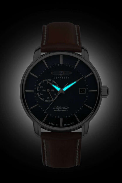 Zeppelin Atlantic 8470-3 Herrenuhr Blau • Automatikwerk Miyota 8217 • Made in Germany, Bild 2