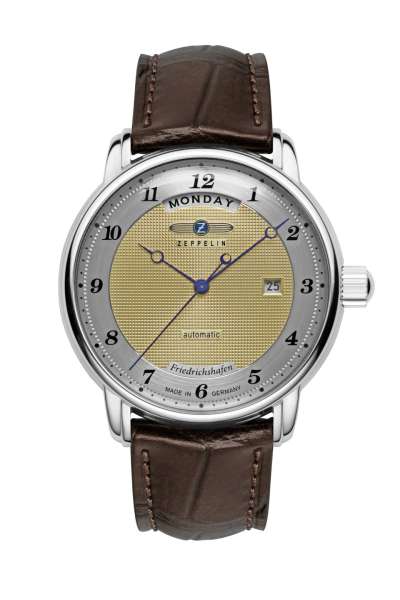 Zeppelin Friedrichshafen 8562-3 Herrenuhr Blau • Citizen-Miyota 8285 Automatikwerk • Made in Germany, Bild 3