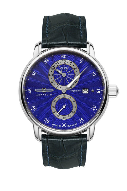 Zeppelin New Captain's Line 86263 Herrenuhr Ultramarin • Sellita SW266 Automatikwerk • Saphirglas