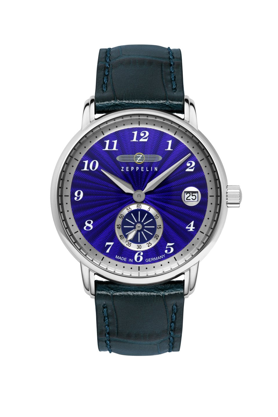 Zeppelin New Captains Line 8633-3 Damenuhr Ultramarinblau • Schweizer Quarzwerk Ronda 6004.D • Mineralglas K1