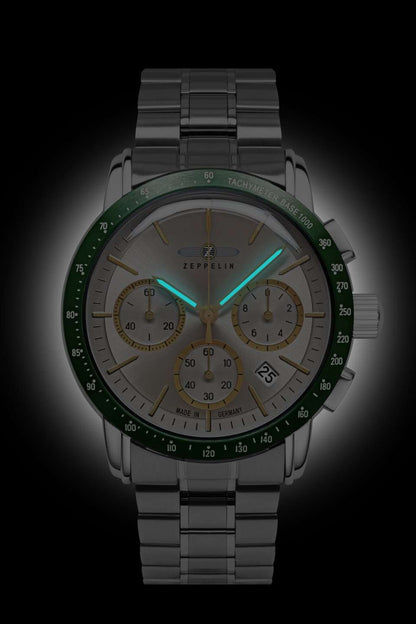 Zeppelin New York 8878MB-5 Herrenuhr Bicolor • Chronograph Miyota 6S20 • Mineralglas K1, Bild 2