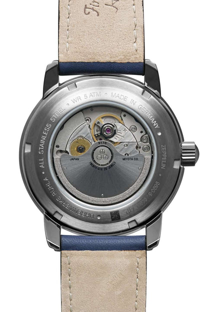 Zeppelin Méditerranée 9690-3 Herrenuhr Blau • Automatikwerk Citizen-Miyota 9110 • Mineralglas K1, Bild 2