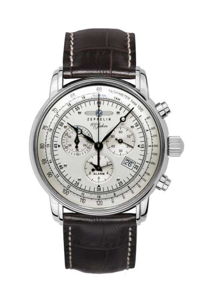 Zeppelin 100 Jahre Zeppelin 7680-2 Herrenuhr Schwarz • Schweizer Chronographenwerk • Made in Germany, Bild 5