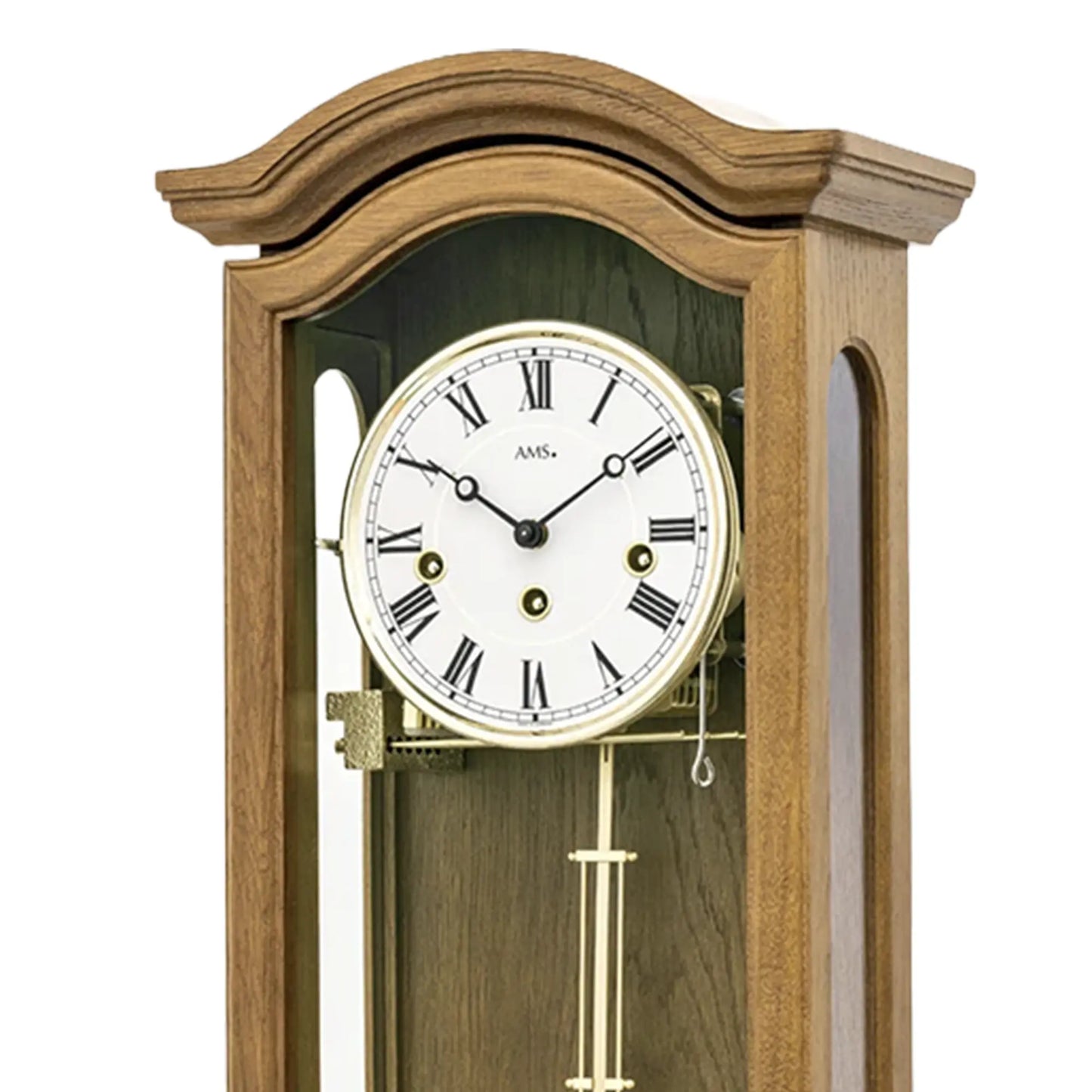 Zegar ścienny AMS Regulator R2696/4 dąb • mechanizm Westminster • chód 8-dniowy