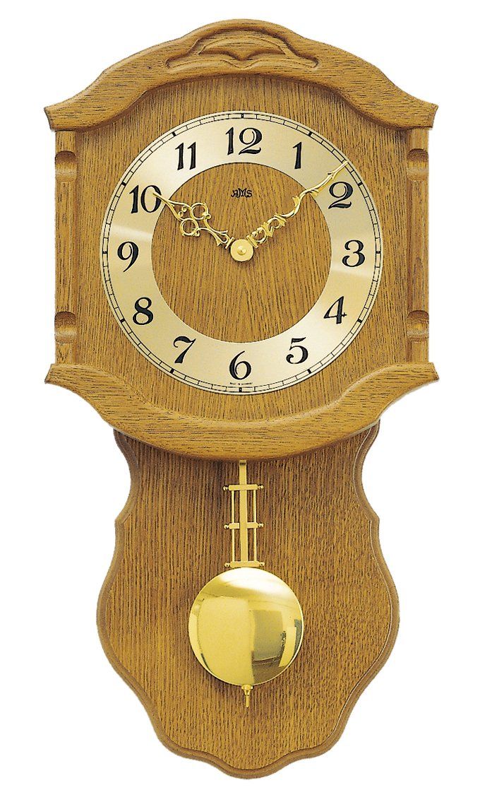 AMS Kempten W964/4 Wanduhr Eiche • Extra-leises Quarzwerk • Made in Germany