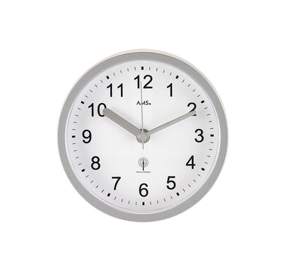 AMS 5926 Badezimmeruhr Silber • Funk-Zeitempfang • Wasserdicht