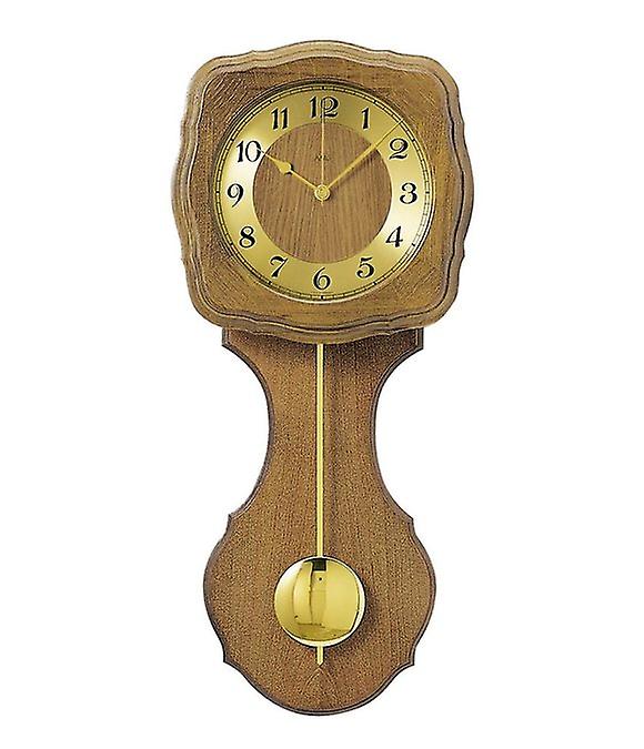 AMS Pfronten F5162/4 Wanduhr Eiche • Westminster- und Bim-Bam-Schlag • Funkpendelwerk