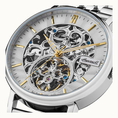 Ingersoll The Charles I05803B Herrenuhr Silber • Automatikwerk • Skelett-Zifferblatt, Bild 2
