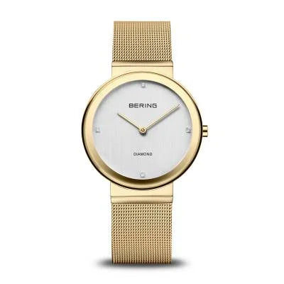 Bering Classic 10135-010 Damen Armbanduhr Bicolor • Saphirglas • Echte Diamanten, Bild 3
