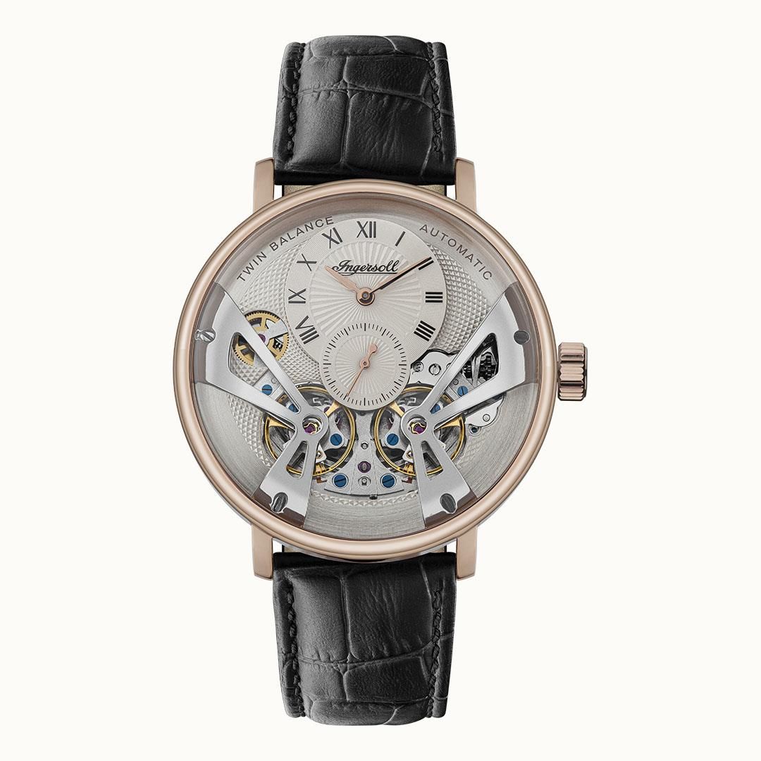Ingersoll The Tennessee I13101 Herrenuhr Hellgrau • Automatikwerk • Mineralglas