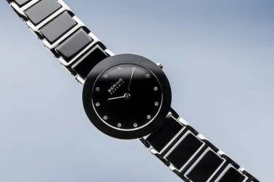 Bering Ceramic 11429-742 Damenuhr Silber-Schwarz • Saphirglas • Keramik-Edelstahl-Armband, Bild 3