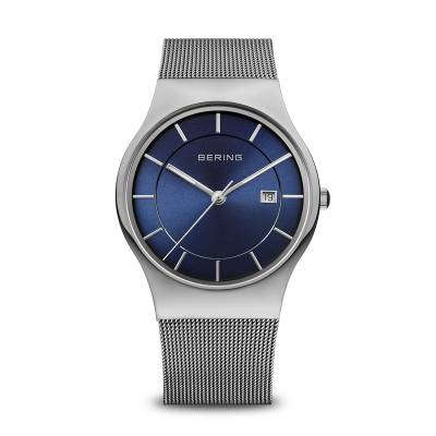 Bering Classic 11938-007 Herrenuhr Grau • Saphirglas • Milanaise-Armband, Bild 9