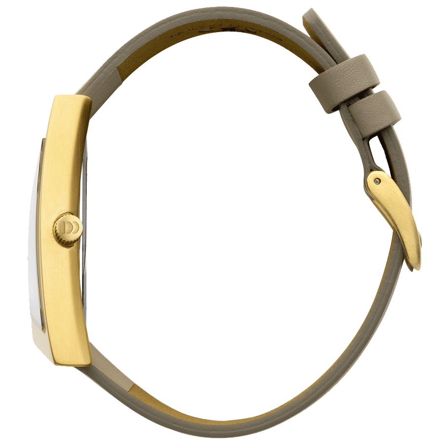 Danish Design Frihed IV15Q1207 Squeezy Damenuhr Gold • Mineralglas • Lederarmband, Bild 2