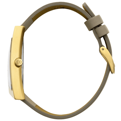 Danish Design Frihed IV15Q1207 Squeezy Damenuhr Gold • Mineralglas • Lederarmband, Bild 2