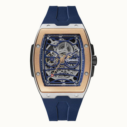 Ingersoll The Challenger I12304 Herrenuhr Blau • Automatikwerk • Mineralglas