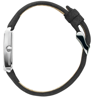 Danish Design Miami IV12Q1248 Damen Armbanduhr Silber • Wildlederarmband • Minimalistisches Design, Bild 2