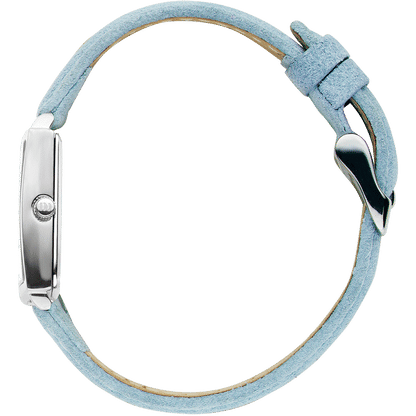 Danish Design Tidløs IV24Q1248 Damen Armbanduhr Silber • Mineralglas • Wildlederarmband, Bild 2
