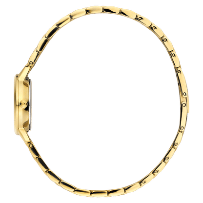 Danish Design Akilia IV84Q1268 Damenuhr Goldfarben • Mineralglaswerk • Metallgliederarmband, Bild 2