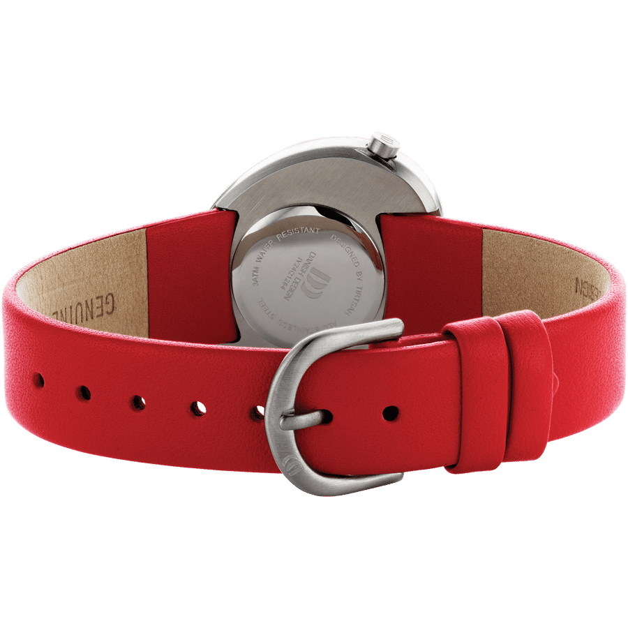 Danish Design Frihed IV24Q1284 Ellipse Armbanduhr Rot • Elliptisches Gehäuse • Mineralglas, Bild 4
