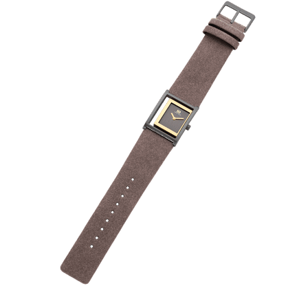Danish Design Pico² IV16Q1292 Damen Armbanduhr Grau • Rechteckiges Gehäuse • Veganes Mikrofaserarmband, Bild 3