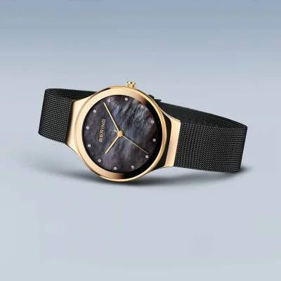 Bering Classic 12934-132 Damenuhr Schwarz • Saphirglas • Milanaise-Armband, Bild 2