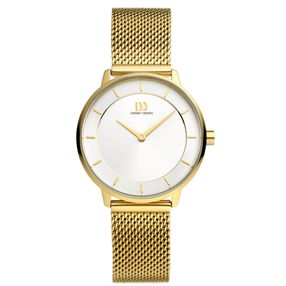 Danish Design Lana IV05Q1294 Damenuhr Gold • Milanaise-Armband • Mineralglas