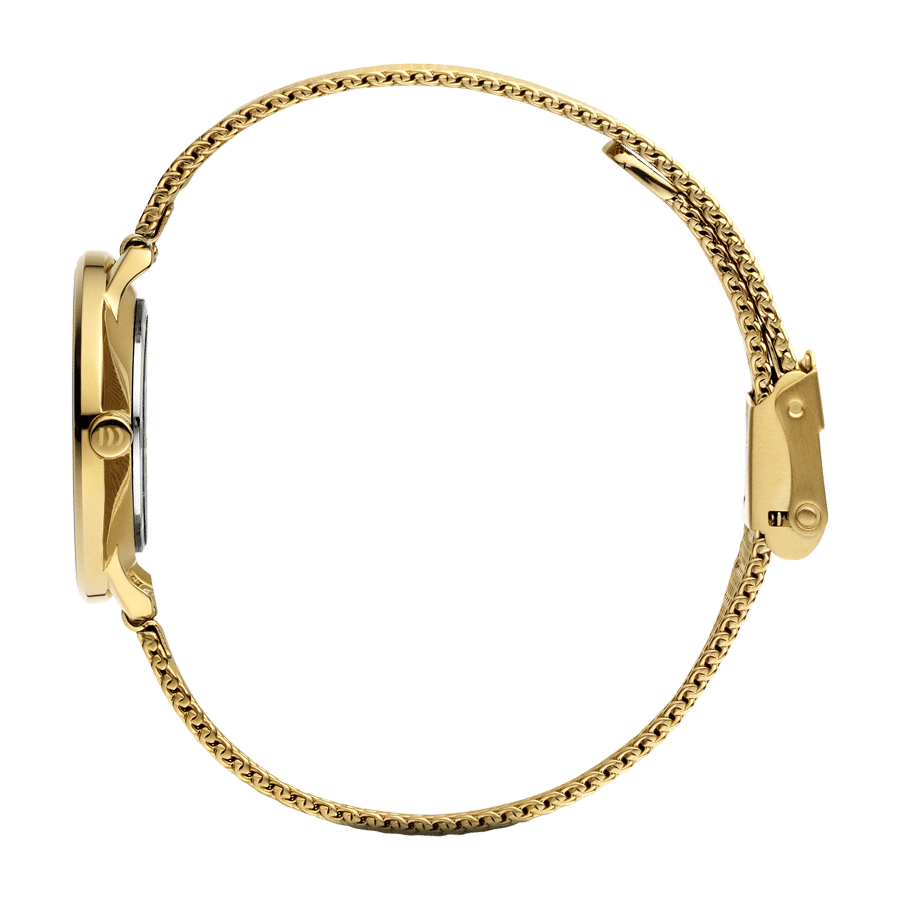 Danish Design Lana IV05Q1294 Damenuhr Gold • Milanaise-Armband • Mineralglas, Bild 2