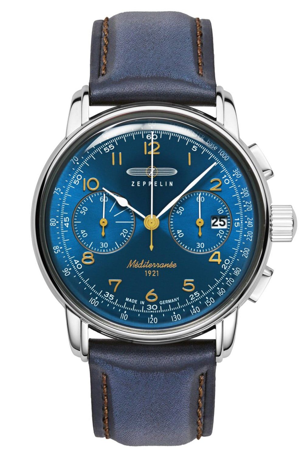 Zeppelin 100 Jahre Méditerranée 9670-3 Herren • Chronograph • Blaues Zifferblatt