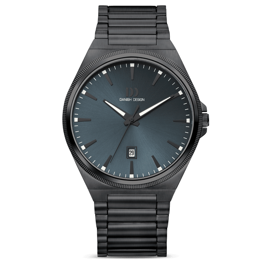 Danish Design DKx Pro IQ98Q1303 Herrenuhr Grau/Blau • Saphirglas • 5 ATM Wasserdicht