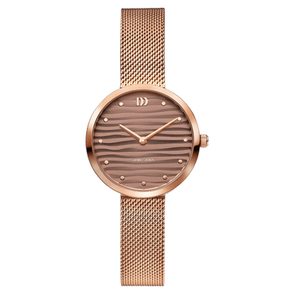 Danish Design Amelia Ripple IV69Q1307 Damenuhr Roségold • Mineralglas • Mesh-Armband
