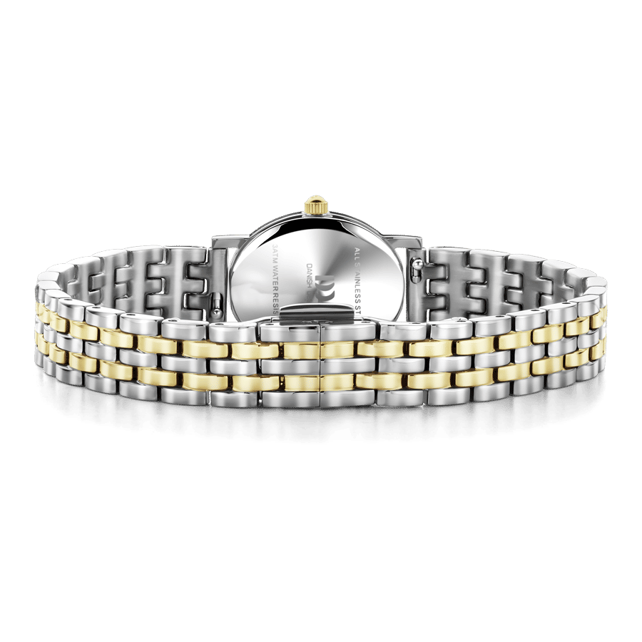 Danish Design Eloise IV95Q1310 Damenuhr Bicolor • Ovales Edelstahlgehäuse • Schnellwechselarmband, Bild 3