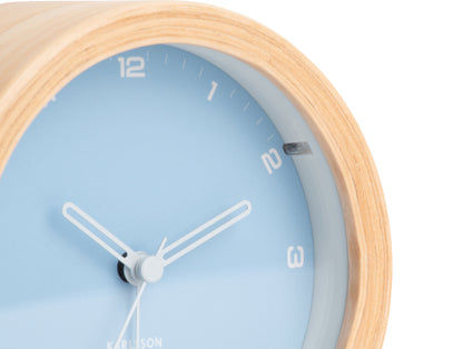 Karlsson Gentle KA5987LB Wecker Hellblau • Geräuschloses Sweep-Uhrwerk • Lichtfunktion, Bild 3