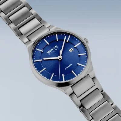Bering Solar Titanium 15239-777 Herrenuhr Silber • Solarwerk • Saphirglas, Bild 3