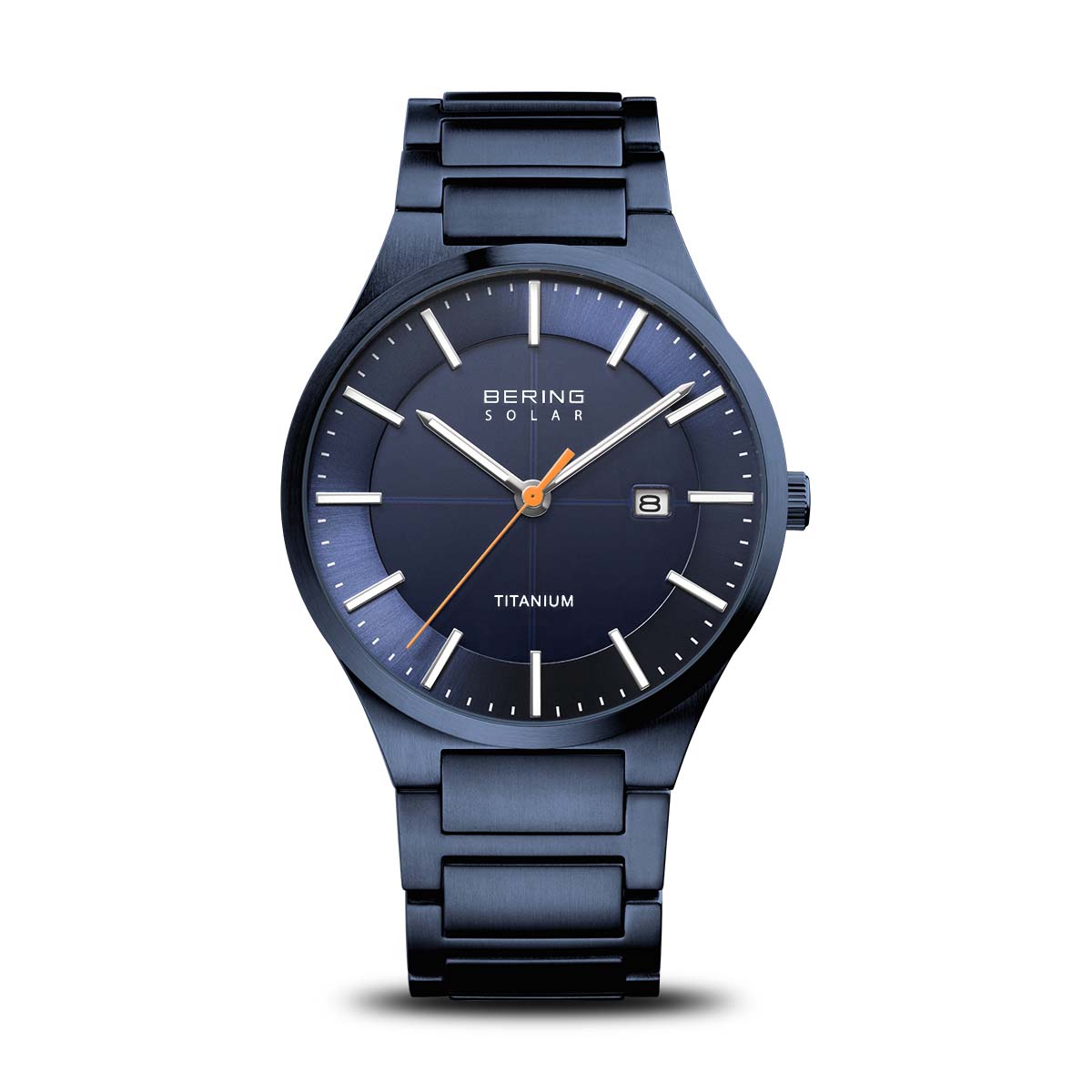 Bering Titanium 15239-797 Herrenuhr Blau • Solarwerk • Saphirglas